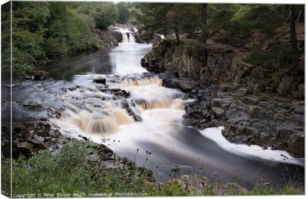 Low Force in Teesdale Canvas Print by Peter Barber
