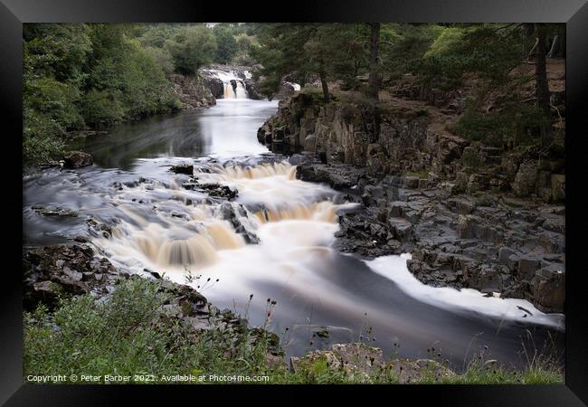 Low Force in Teesdale Framed Print by Peter Barber