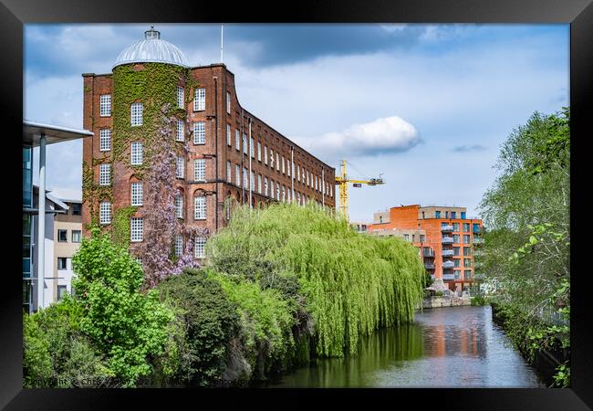 A view down the River Wensum Framed Print by Chris Yaxley