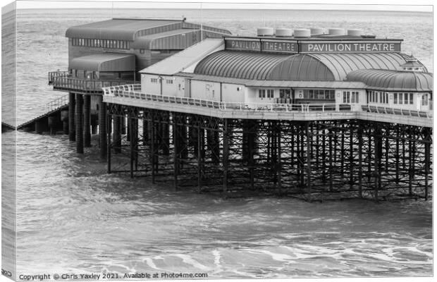 Pavilion Theatre and Lifeboat station, Cromer Pier Canvas Print by Chris Yaxley