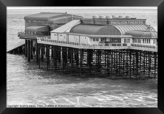 Pavilion Theatre and Lifeboat station, Cromer Pier Framed Print by Chris Yaxley