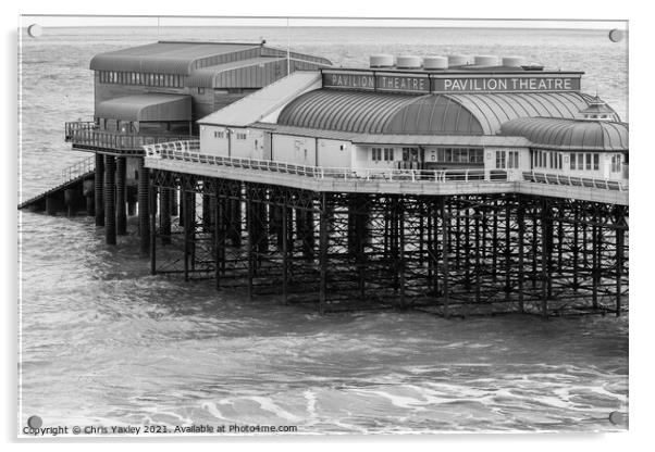 Pavilion Theatre and Lifeboat station, Cromer Pier Acrylic by Chris Yaxley