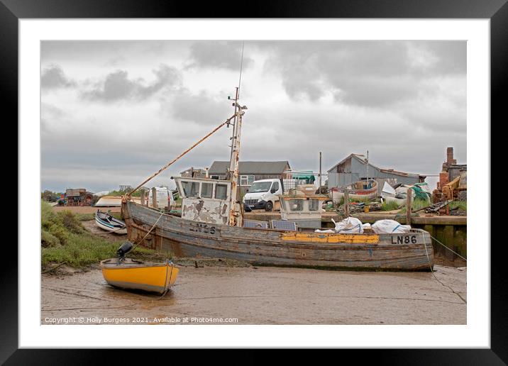  Brancaster Staithe. Norfolk  Framed Mounted Print by Holly Burgess