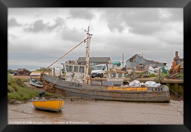  Brancaster Staithe. Norfolk  Framed Print by Holly Burgess