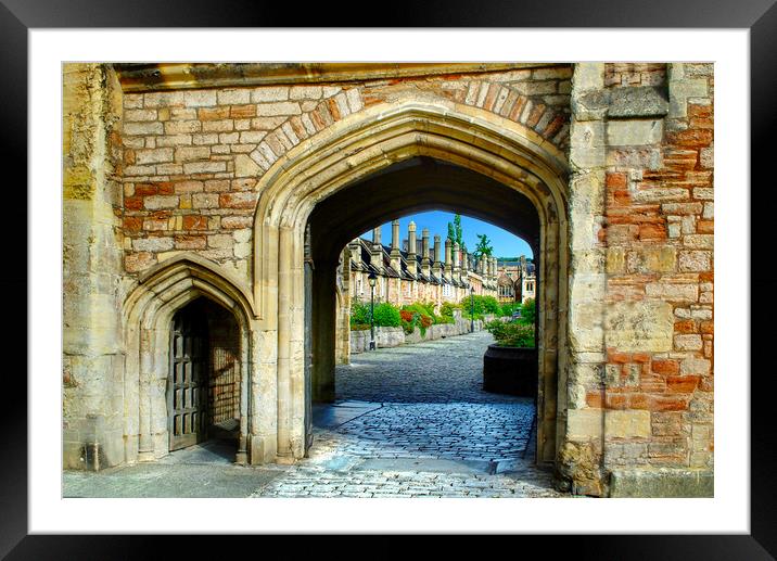 Entrance To Vicars Close Framed Mounted Print by Alison Chambers