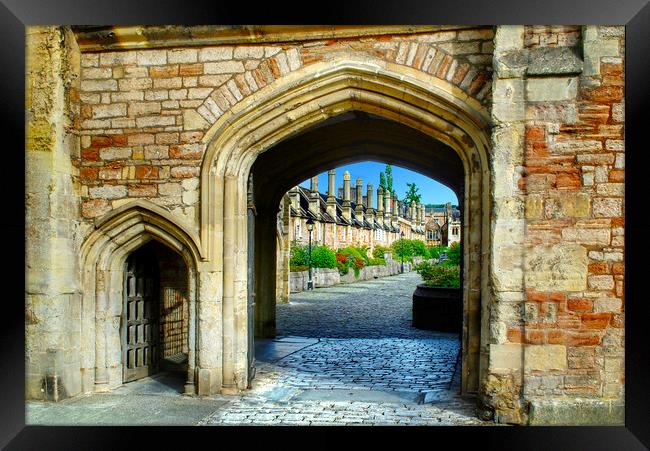 Entrance To Vicars Close Framed Print by Alison Chambers