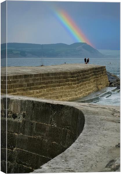 The Cobb Lyme Regis Canvas Print by Alison Chambers