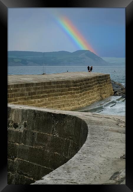 The Cobb Lyme Regis Framed Print by Alison Chambers