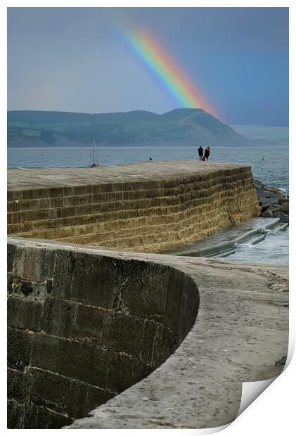 The Cobb Lyme Regis Print by Alison Chambers