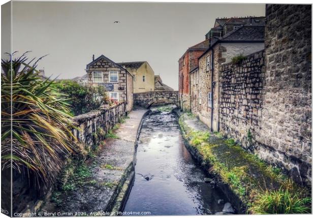 Serene Newlyn Coombe River Canvas Print by Beryl Curran