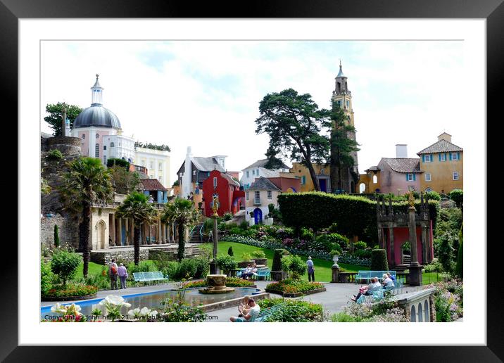 beautiful Portmeirion, Wales. Framed Mounted Print by john hill