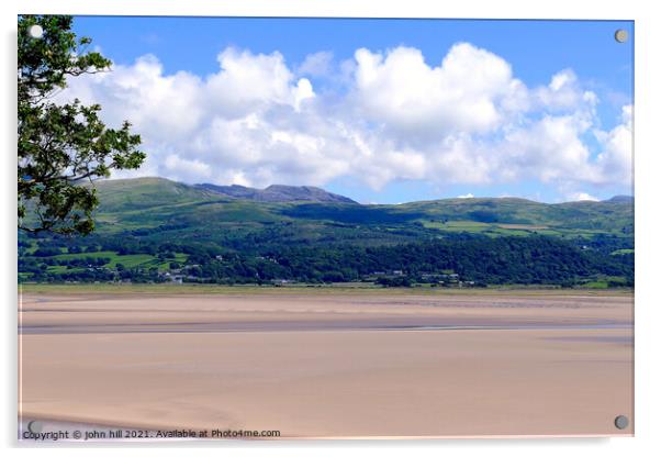 Welsh coastline at Portmeirion  Acrylic by john hill
