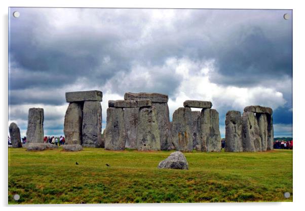 Stonehenge Wiltshire England UK Acrylic by Andy Evans Photos