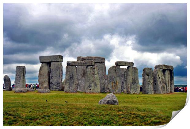 Stonehenge Wiltshire England UK Print by Andy Evans Photos