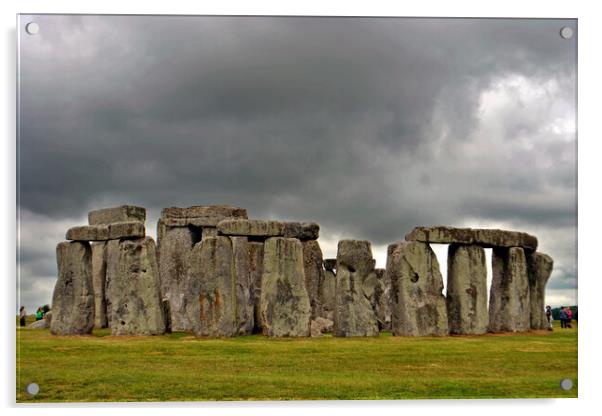 Stonehenge Wiltshire England UK Acrylic by Andy Evans Photos