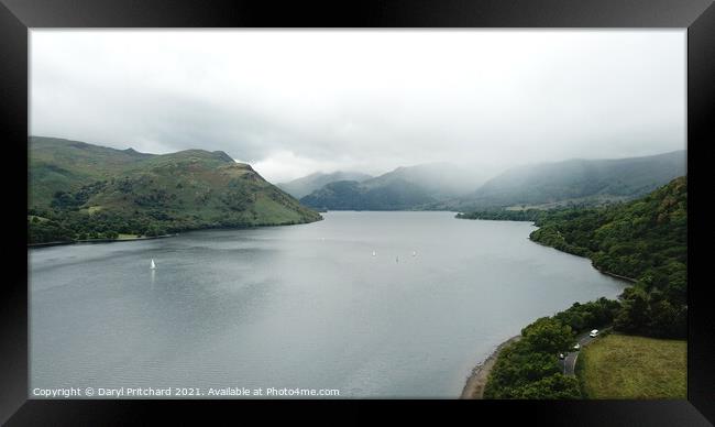 Ullswater Lake District national park Framed Print by Daryl Pritchard videos