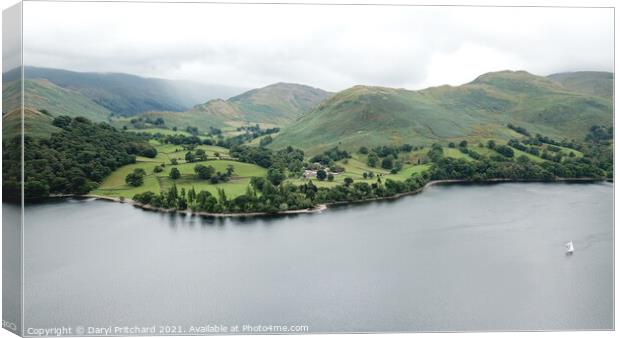 Ullswater Lake District  Canvas Print by Daryl Pritchard videos