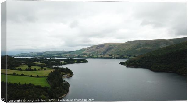 Ullswater Looking North Canvas Print by Daryl Pritchard videos
