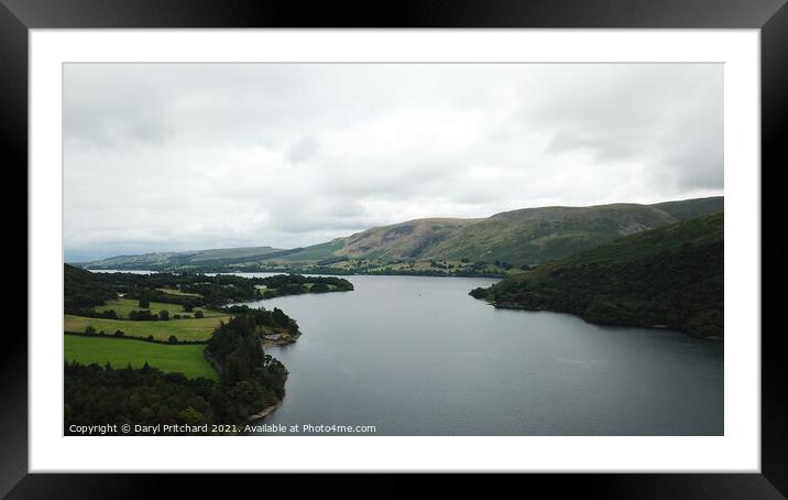 Ullswater Looking North Framed Mounted Print by Daryl Pritchard videos