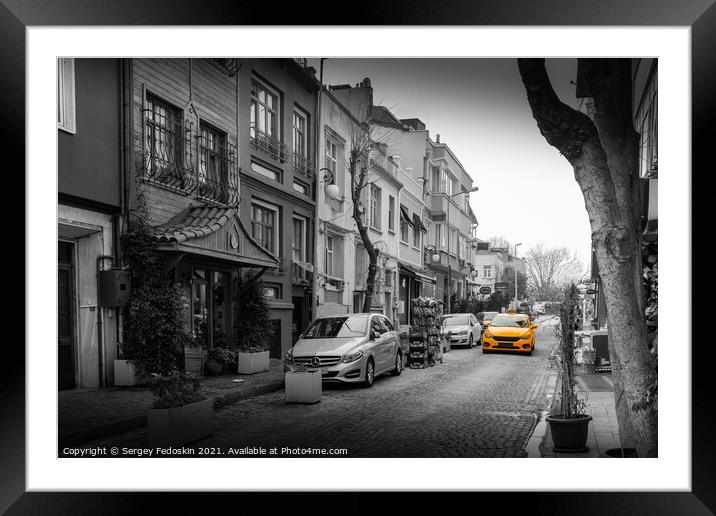 Istanbul street Framed Mounted Print by Sergey Fedoskin