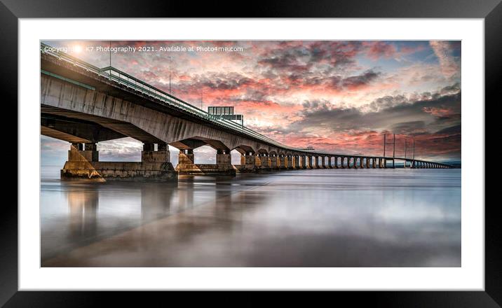 Majestic Prince Of Wales Bridge Framed Mounted Print by K7 Photography