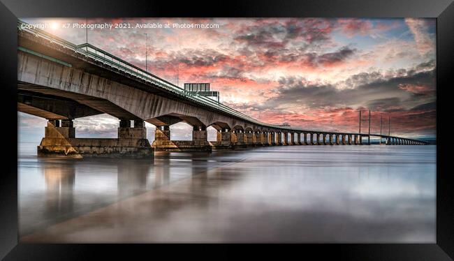 Majestic Prince Of Wales Bridge Framed Print by K7 Photography
