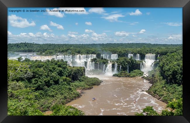 Iguazu Falls, South America (1) Framed Print by Jo Sowden