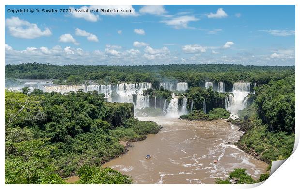 Iguazu Falls, South America (1) Print by Jo Sowden
