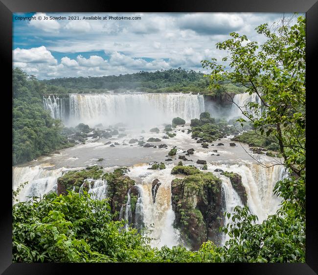 Iguazu Falls, South America (4) Framed Print by Jo Sowden