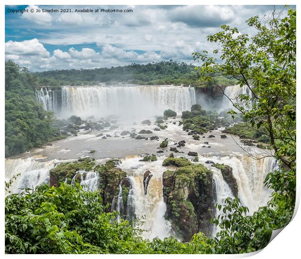 Iguazu Falls, South America (4) Print by Jo Sowden