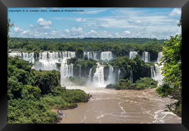 Iguazu Falls, South America (3) Framed Print by Jo Sowden