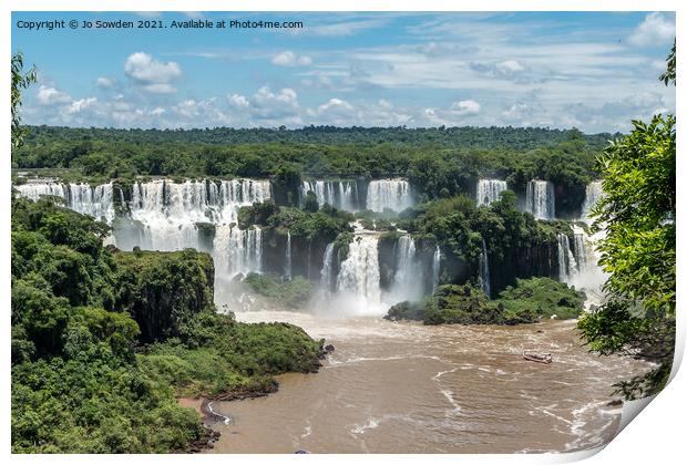 Iguazu Falls, South America (3) Print by Jo Sowden