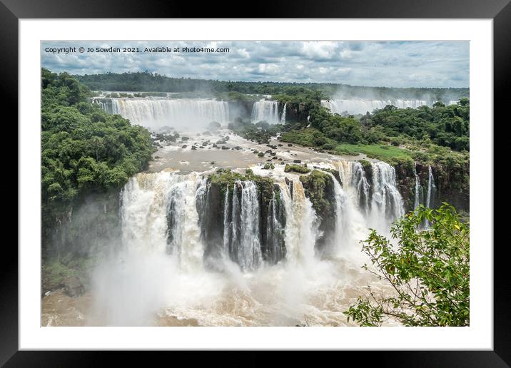 Iguazu Falls, South America (5) Framed Mounted Print by Jo Sowden