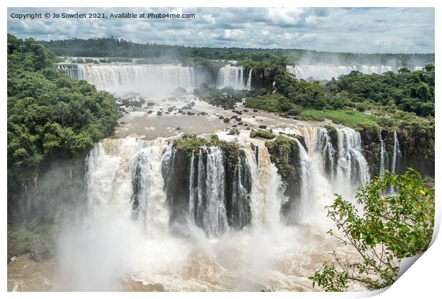 Iguazu Falls, South America (5) Print by Jo Sowden