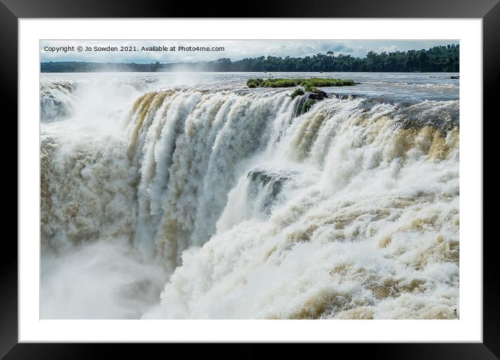 Iguazu Falls, South America (7) Framed Mounted Print by Jo Sowden