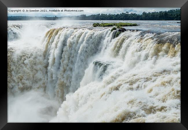 Iguazu Falls, South America (7) Framed Print by Jo Sowden