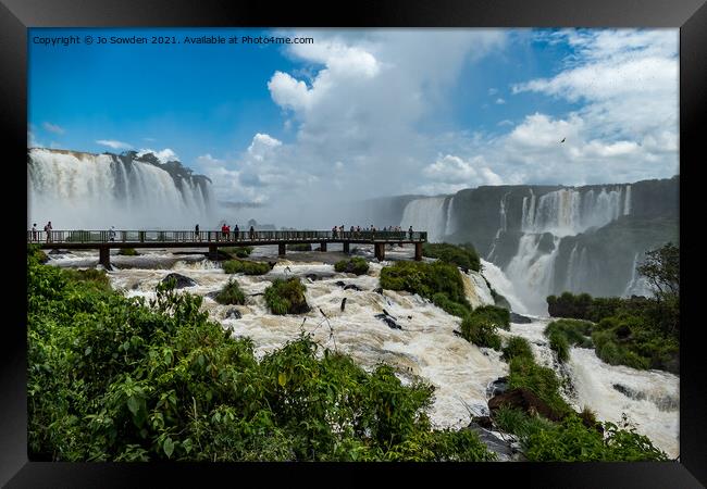 Iguazu Falls, South America (6) Framed Print by Jo Sowden