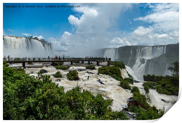 Iguazu Falls, South America (6) Print by Jo Sowden
