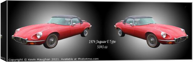 1974 Jaguar E Type Canvas Print by Kevin Maughan