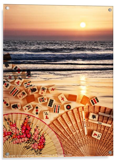 Majestic Mahjong Sunset Acrylic by Dudley Wood
