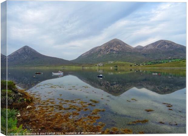 Loch Slapin, Elgol, Isle of Skye Canvas Print by yvonne & paul carroll