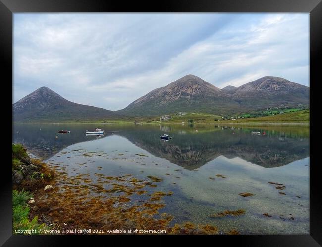 Loch Slapin, Elgol, Isle of Skye Framed Print by yvonne & paul carroll