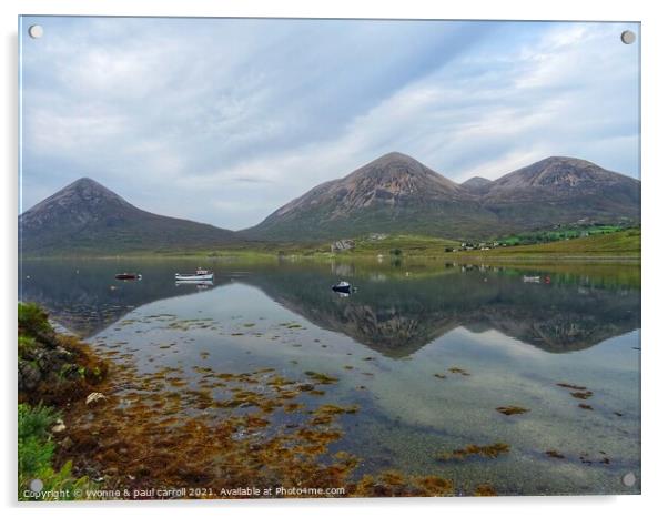 Loch Slapin, Elgol, Isle of Skye Acrylic by yvonne & paul carroll