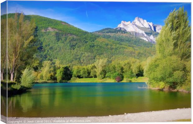 Visit to Gery Lake - Picturesque edition Canvas Print by Jordi Carrio
