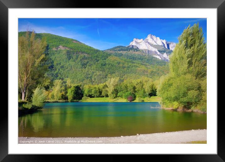 Visit to Gery Lake - Picturesque edition Framed Mounted Print by Jordi Carrio