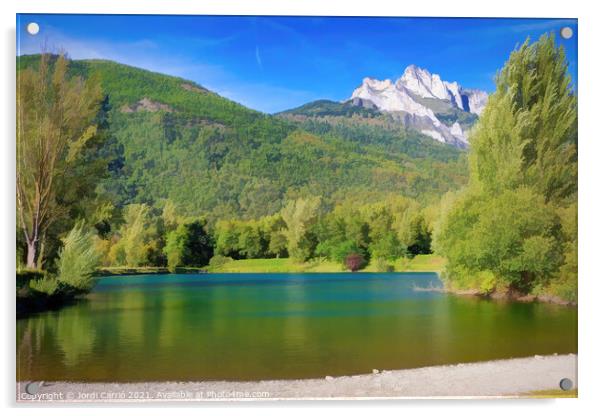 Visit to Gery Lake - Picturesque edition Acrylic by Jordi Carrio