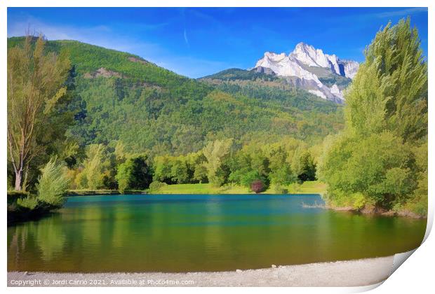 Visit to Gery Lake - Picturesque edition Print by Jordi Carrio