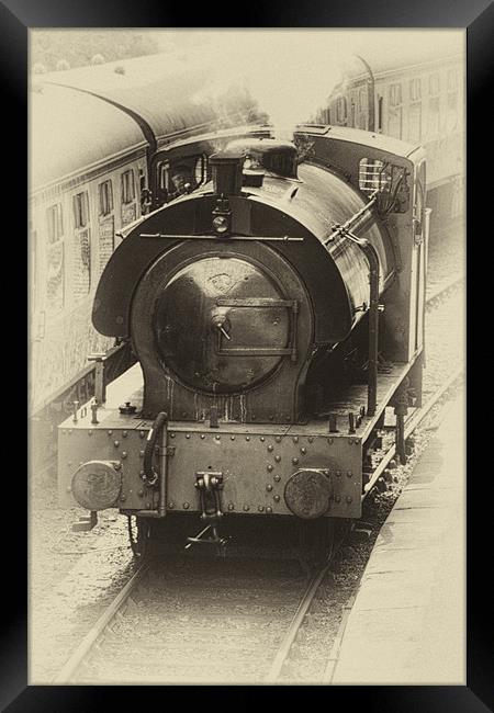 Steam Train Framed Print by Roger Green