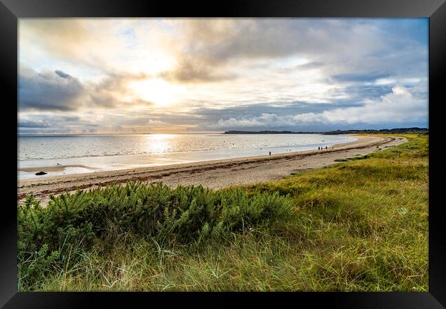 Kerver Beach Brittany Framed Print by peter schickert