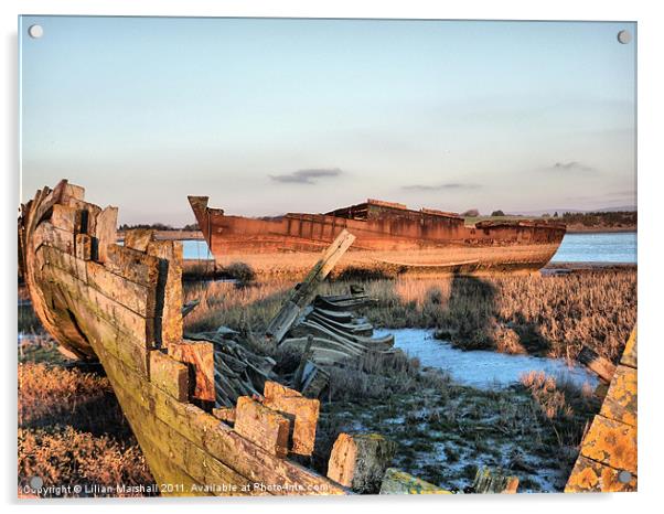 Ships Graveyard. Acrylic by Lilian Marshall